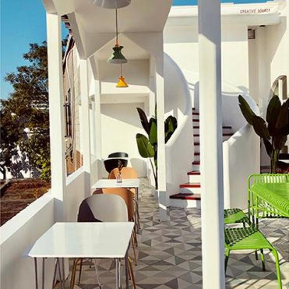 29网红咖啡厅 下午茶绿铁艺桌椅封面图